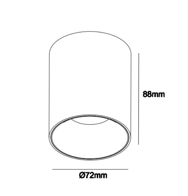 surface mounted led downlight , surface light with compact design , surface-mounted luminaire for ceilings Supplier | Sincerelux